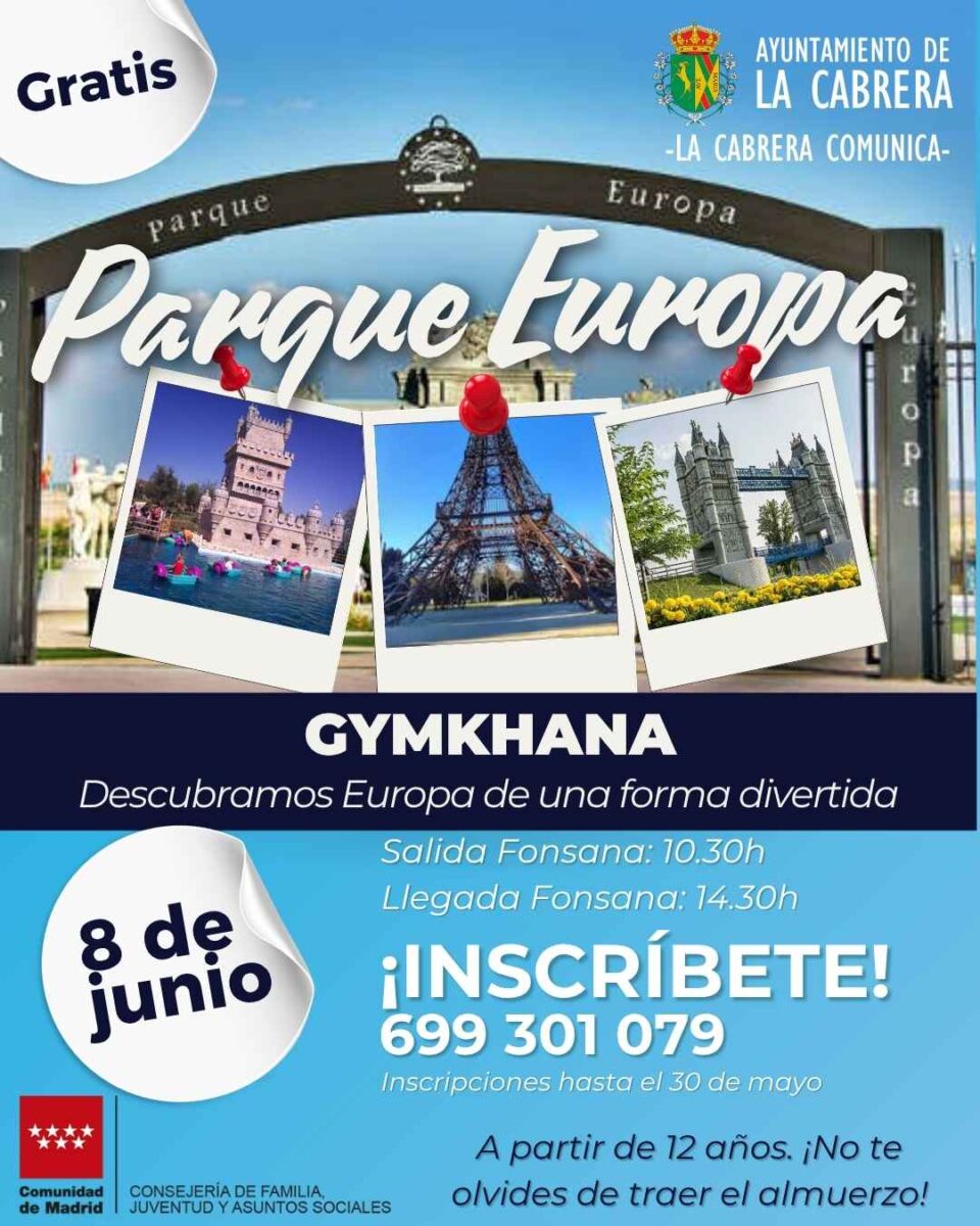 Cartel Gymkhana Parque Europa